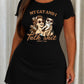 "My Cat And I Talk Shit About You" Slogan Print Nightdress (XS-5XL) OMFORT