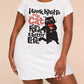 "I Work Hard For My Cat" Funny Cat Print Nightdress (XS-5XL) OMFORT
