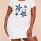 Denim Star Print Nightdress (XS-5XL) OMFORT