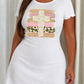 Glitter Cross Leopard Brushstroke Background Print Nightdress (XS-5XL) OMFORT