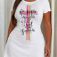 Bible Verse Rainbow Brush Cross Print Nightdress (XS-5XL) OMFORT
