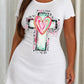 "God Is Good All The Time" Multicolor Heart Cross Print Nightdress (XS-5XL) OMFORT