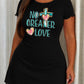 "No Greater Love" Cross And Heart Letter Print Nightdress (XS-5XL) OMFORT