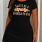 "Sweet As A Georgia Peach" Watercolor Peach Letter Print Nightdress (XS-5XL) OMFORT
