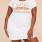 "Sweet As A Georgia Peach" Watercolor Peach Letter Print Nightdress (XS-5XL) OMFORT