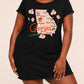 Georgia State Map City Floral Peach Print Nightdress (XS-5XL) OMFORT