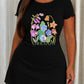 Oregon Wildflower Botanical Letter Print Nightdress (XS-5XL) OMFORT