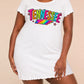 Rainbow Tennessee State Outline Star Print Nightdress (XS-5XL) OMFORT