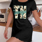 Cow Print TN Tennessee Letter Print Nightdress (XS-5XL) OMFORT