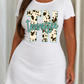 Cow Print TN Tennessee Letter Print Nightdress (XS-5XL) OMFORT