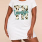 Cow Print TN Tennessee Letter Print Nightdress (XS-5XL) OMFORT
