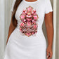 Pink Bow Sacred Heart "Covered by His Blood" Cross Print Nightdress (XS-5XL) OMFORT