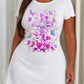 Purple Lily Butterfly "God Is Good" Cross Print Nightdress (XS-5XL) OMFORT
