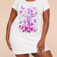 Purple Lily Butterfly "God Is Good" Cross Print Nightdress (XS-5XL) OMFORT
