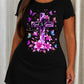Purple Lily Butterfly "God Is Good" Cross Print Nightdress (XS-5XL) OMFORT
