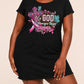 Pink Ribbon Butterfly "My God Is Stronger Than Cancer" Cross Nightdress (XS-5XL) OMFORT