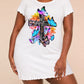 Rainbow Sunflower Faith Butterfly Cross Print Nightdress (XS-5XL) OMFORT