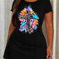 Rainbow Sunflower Faith Butterfly Cross Print Nightdress (XS-5XL) OMFORT