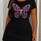 Pink Glitter Hollow Butterfly Print Nightdress (XS-5XL) OMFORT