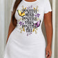 "Positive Mind Positive Vibes Positive Life" Floral Butterfly Nightdress (XS-5XL) OMFORT