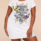 "Positive Mind Positive Vibes Positive Life" Floral Butterfly Nightdress (XS-5XL) OMFORT