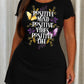 "Positive Mind Positive Vibes Positive Life" Floral Butterfly Nightdress (XS-5XL) OMFORT