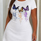 Live Love Laugh Gradient Butterfly Letter Print Nightdress (XS-5XL) OMFORT