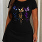 Live Love Laugh Gradient Butterfly Letter Print Nightdress (XS-5XL) OMFORT