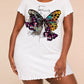 Fashion Leopard Gradient Butterfly Print Nightdress (XS-5XL) OMFORT