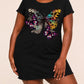 Fashion Leopard Gradient Butterfly Print Nightdress (XS-5XL) OMFORT