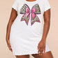 Leopard Rhinestone Pink Bow Print Nightdress (XS-5XL) OMFORT