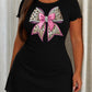 Leopard Rhinestone Pink Bow Print Nightdress (XS-5XL) OMFORT