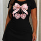"Chosen & Cherished" Pink Rhinestone Heart Bow Nightdress (XS-5XL) OMFORT