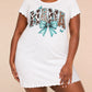 Cow Leopard Print MAMA Turquoise Bow Butterfly Nightdress (XS-5XL) OMFORT
