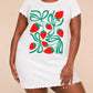 Retro Green Bow Strawberry Print Ruffle Nightdress (XS-5XL) OMFORT