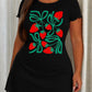 Retro Green Bow Strawberry Print Ruffle Nightdress (XS-5XL) OMFORT