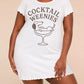 Cocktail Weenies Dachshund Martini Glass Letter Nightdress (XS-5XL) OMFORT