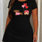 Pink Sweater Dachshund Heart Cart Wagon Print Nightdress (XS-5XL) OMFORT