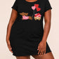 Pink Sweater Dachshund Heart Cart Wagon Print Nightdress (XS-5XL) OMFORT