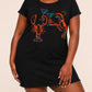Orange Lobster Martini Cocktail Glass Print Nightdress (XS-5XL) OMFORT