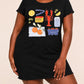 Vintage Coastal Fruit Lobster Ingredient Collage Nightdress (XS-5XL) OMFORT