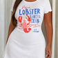 Maine Lobster Lovers Club Bay Harbour Letter Print Nightdress (XS-5XL) OMFORT