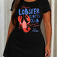 Maine Lobster Lovers Club Bay Harbour Letter Print Nightdress (XS-5XL) OMFORT