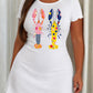Color Polka Dot Dual Lobster Retro Art Print Ruffle Nightdress (XS-5XL) OMFORT
