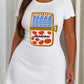 Canned Sardines Tomato Floral Cartoon Print Nightdress (XS-5XL) OMFORT