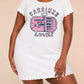 Pink Canned Sardines Lover Club Letter Nightdress (XS-5XL) OMFORT