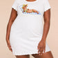 Watercolor Dachshund Striped Beach Lounge Chair Print Nightdress (XS-5XL) OMFORT