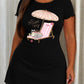 "Soft Plans Only" Cat Sunglasses Pink Striped Beach Chair Nightdress (XS-5XL) OMFORT