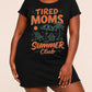 "Tired Moms Summer Club" Palm Tree Beach Letter Print Nightdress (XS-5XL) OMFORT