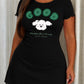 Green Cartoon Puppy "Human Best Friend" Letter Nightdress  (XS-5XL) OMFORT